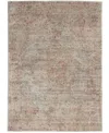 Nourison Home Lucent Lcn07 Silver And Red 3'9" X 5'9" Area Rug