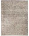 Nourison Home Lucent Lcn07 Silver And Red 7'9" X 9'9" Area Rug