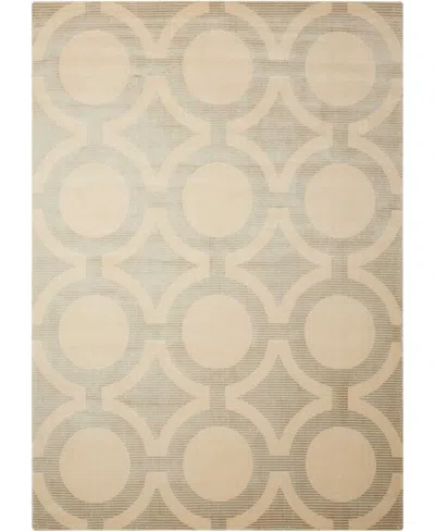 Nourison Home Luminance Lum01 Cream And Gray 5'3" X 7'5" Area Rug In Multi