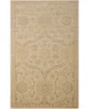 Nourison Home Luminance Lum04 Cream And Mint 3'5" X 5'5" Area Rug