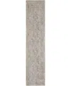 Nourison Home Lynx Lnx01 2'3"x10' Runner Area Rug In Ivory,gray