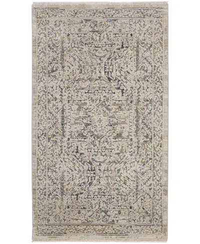 Nourison Home Lynx Lnx01 2'6"x4'6" Area Rug In Ivory,gray