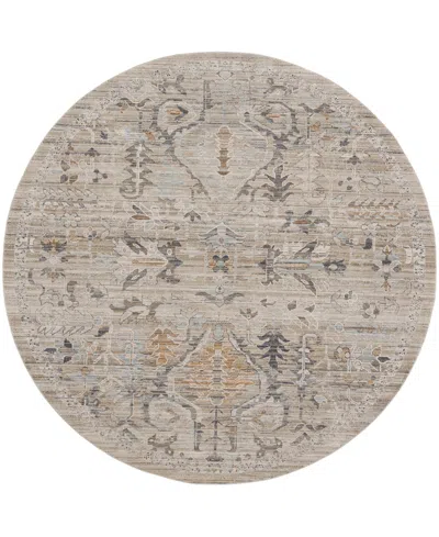 Nourison Home Lynx Lnx02 7'10"x7'10" Round Area Rug In Ivory