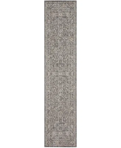 Nourison Home Lynx Lnx03 2'3"x12' Runner Area Rug In Slate