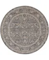 Nourison Home Lynx Lnx03 7'10"x7'10" Round Area Rug In Slate