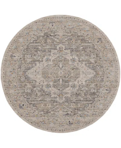 Nourison Home Lynx Lnx04 7'10"x7'10" Round Area Rug In Ivory
