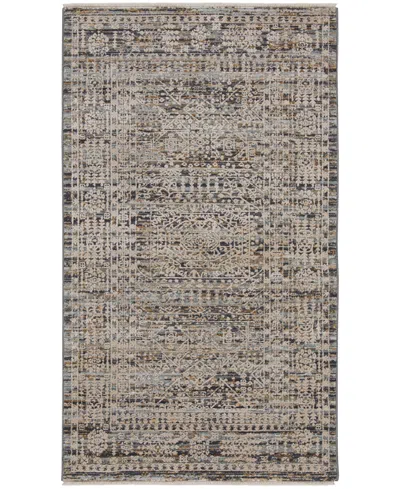 Nourison Home Lynx Lnx05 2'6"x4'6" Area Rug In Ivory,gray