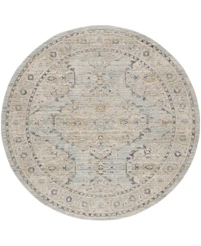 Nourison Home Lynx Lnx07 7'10"x7'10" Round Area Rug In Mist