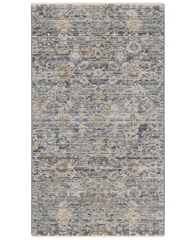 Nourison Home Lynx Lnx08 2'6"x4'6" Area Rug In Charcoal