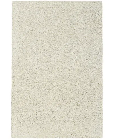 Nourison Home Malibu Shag Msg01 3'x5' Area Rug In Ivory