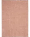 Nourison Home Malibu Shag Msg01 7'10"x9'10" Area Rug In Rose
