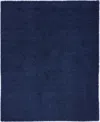 Nourison Home Malibu Shag Msg01 7'x10' Area Rug In Navy