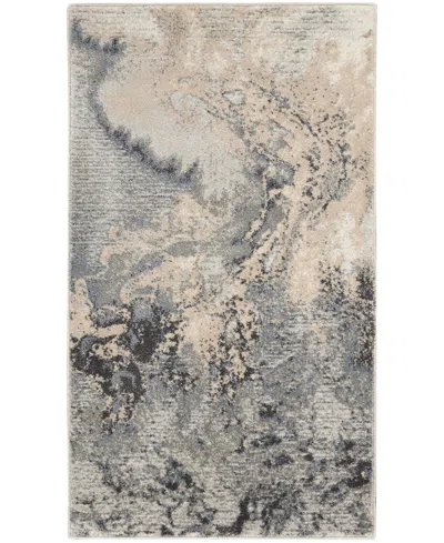 Nourison Home Maxell Mae08 3'x5' Area Rug In Gray