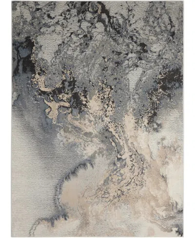 Nourison Home Maxell Mae08 6'x9' Area Rug In Gray