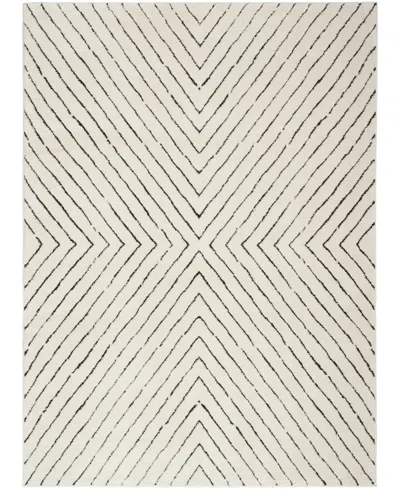 Nourison Home Modern Comfort Mnc01 3'11"x5'11" Area Rug In Ivory