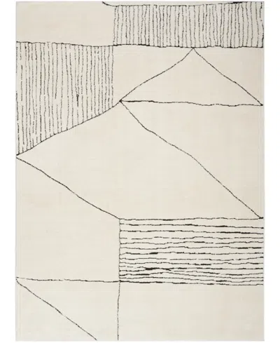 Nourison Home Modern Comfort Mnc02 7'10"x9'10" Area Rug In Ivory