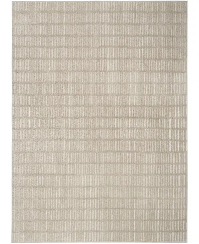 Nourison Home Modern Comfort Mnc03 3'11"x5'11" Area Rug In Gray,ivory