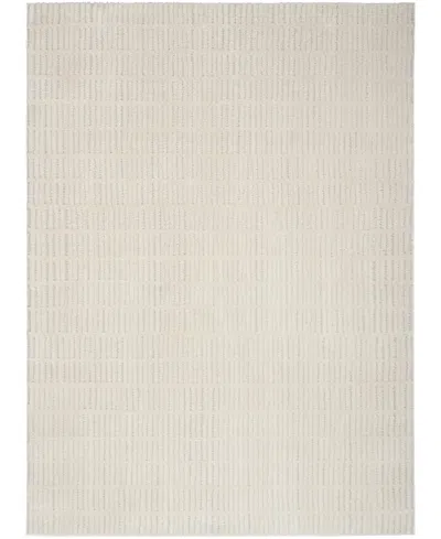 Nourison Home Modern Comfort Mnc03 3'11"x5'11" Area Rug In Ivory,gray