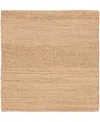 Nourison Home Natural Jute Njt01 5'x5' Square Area Rug In Taupe