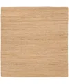 Nourison Home Natural Jute Njt01 8'x8' Square Area Rug In Taupe