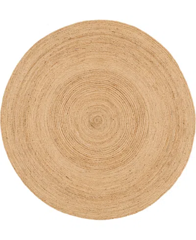 Nourison Home Natural Jute Njt03 8'x8' Round Area Rug In Taupe