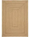 Nourison Home Natural Seagrass Nsg01 4'x6' Area Rug In Taupe