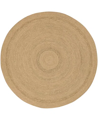 Nourison Home Natural Seagrass Nsg01 6'x6' Round Area Rug In Taupe