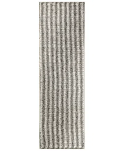 Nourison Home Natural Texture Ntx01 2'3"x7'6" Runner Area Rug In Ivory,gray
