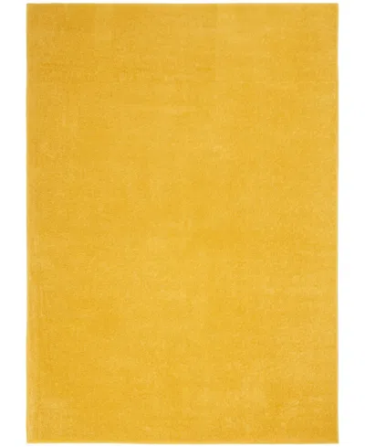 Nourison Home Nourison Essentials Nre01 5'x7' Outdoor Area Rug In Yellow