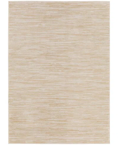 Nourison Home Nourison Essentials Nre01 5'x7' Outdoor Area Rug In Ivory,gold