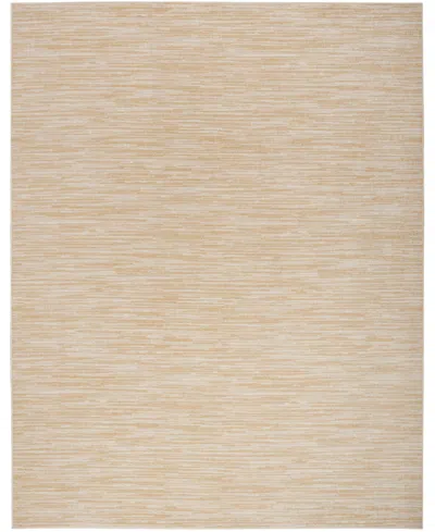Nourison Home Nourison Essentials Nre01 8'x10' Outdoor Area Rug In Ivory,gold