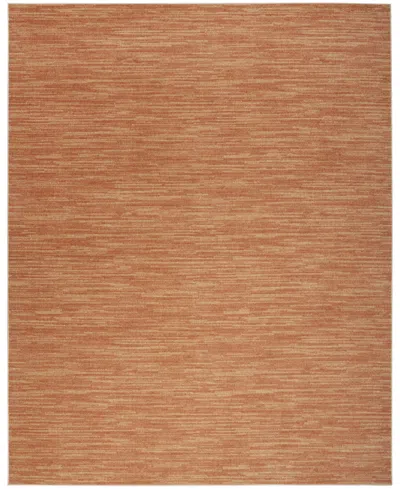 Nourison Home Nourison Essentials Nre01 8'x10' Outdoor Area Rug In Rust