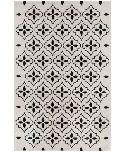 Nourison Home Nourison Essentials Nre04 4'x6' Outdoor Area Rug In Ivory