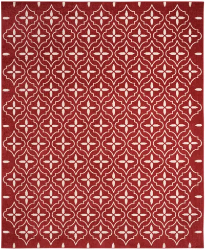 Nourison Home Nourison Essentials Nre04 5'x7' Outdoor Area Rug In Brick,ivory