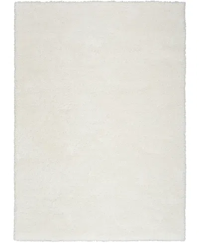 Nourison Home Pacific Shag Pcs01 5'3"x7'3" Area Rug In Ivory