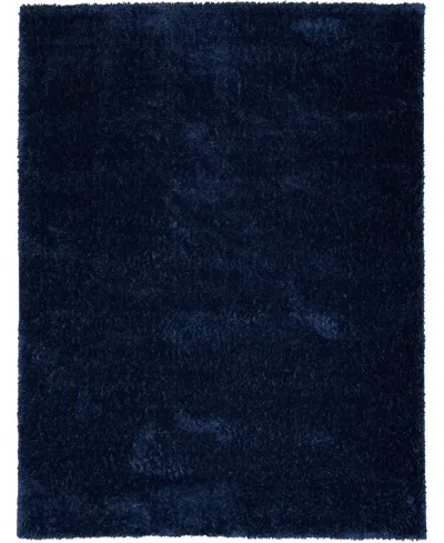 Nourison Home Pacific Shag Pcs01 5'3"x7'3" Area Rug In Navy