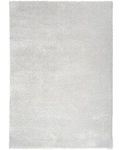 Nourison Home Pacific Shag Pcs01 7'10"x9'10" Area Rug In Silver