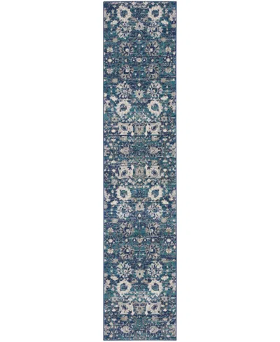 Nourison Home Passion Psn01 2'2"x10' Runner Area Rug In Ocean