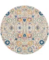 Nourison Home Passion Psn01 8'x8' Round Area Rug In Ivory