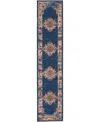 Nourison Home Passion Psn03 2'2"x10' Runner Area Rug In Navy