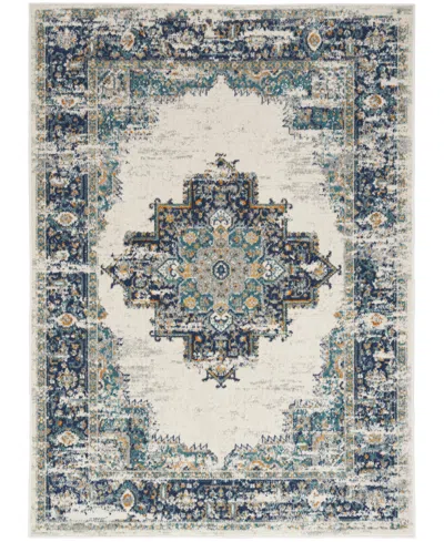 Nourison Home Passion Psn03 5'3"x7'3" Area Rug In Ivory,gray