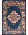 Nourison Home Passion Psn03 5'3"x7'3" Area Rug In Navy