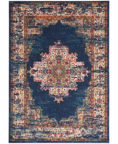 Nourison Home Passion Psn03 5'3"x7'3" Area Rug In Navy
