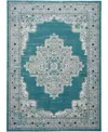 Nourison Home Passion Psn03 5'3"x7'3" Area Rug In Turquoise