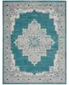 Nourison Home Passion Psn03 8'x10' Area Rug In Turquoise
