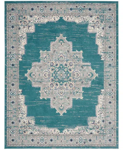 Nourison Home Passion Psn03 8'x10' Area Rug In Turquoise