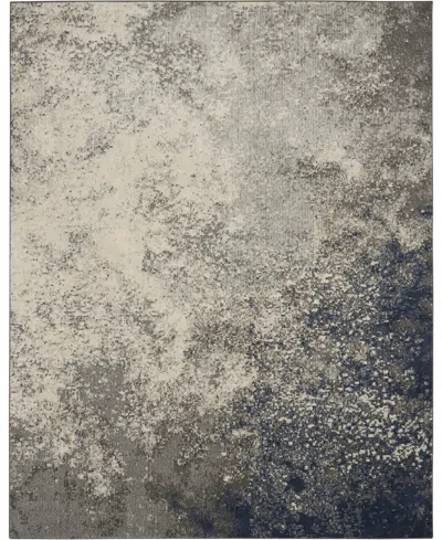 Nourison Home Passion Psn10 6'7"x9'6" Area Rug In Charcoal