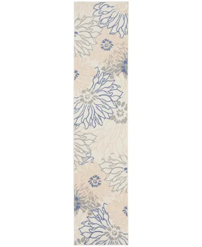Nourison Home Passion Psn17 2'2"x10' Runner Area Rug In Ivory,gray
