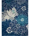 Nourison Home Passion Psn17 3'9"x5'9" Area Rug In Navy,ivory
