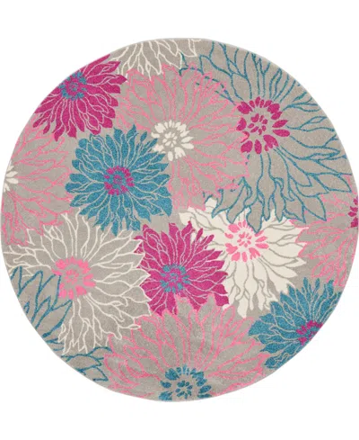 Nourison Home Passion Psn17 8'x8' Round Area Rug In Multi
